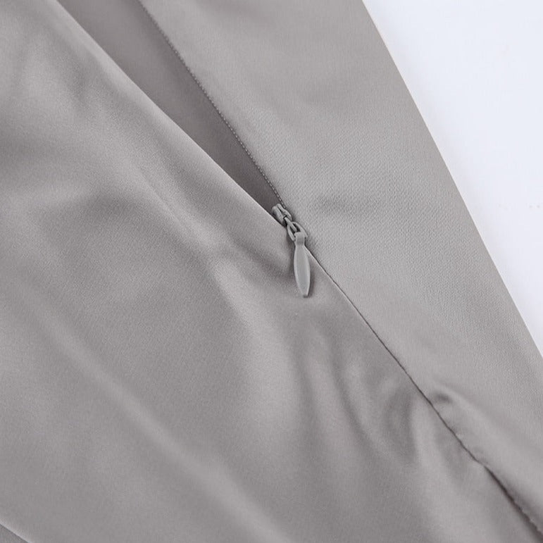 Billie חצאית מקסי סאטן