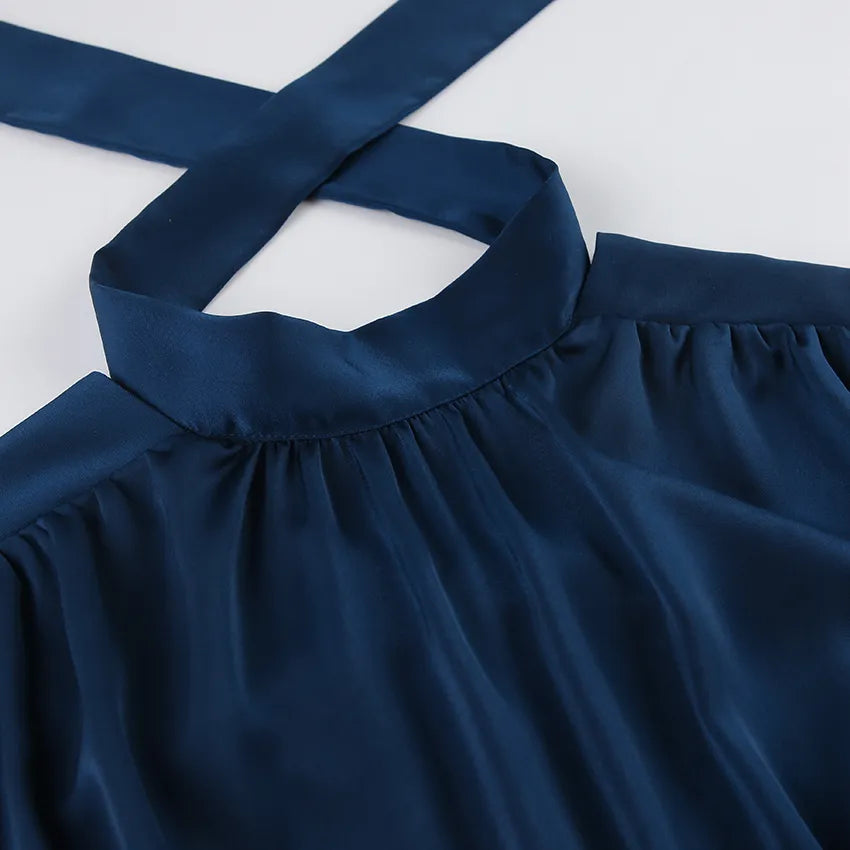 Brian שמלת מידי עם צווארון גבוה