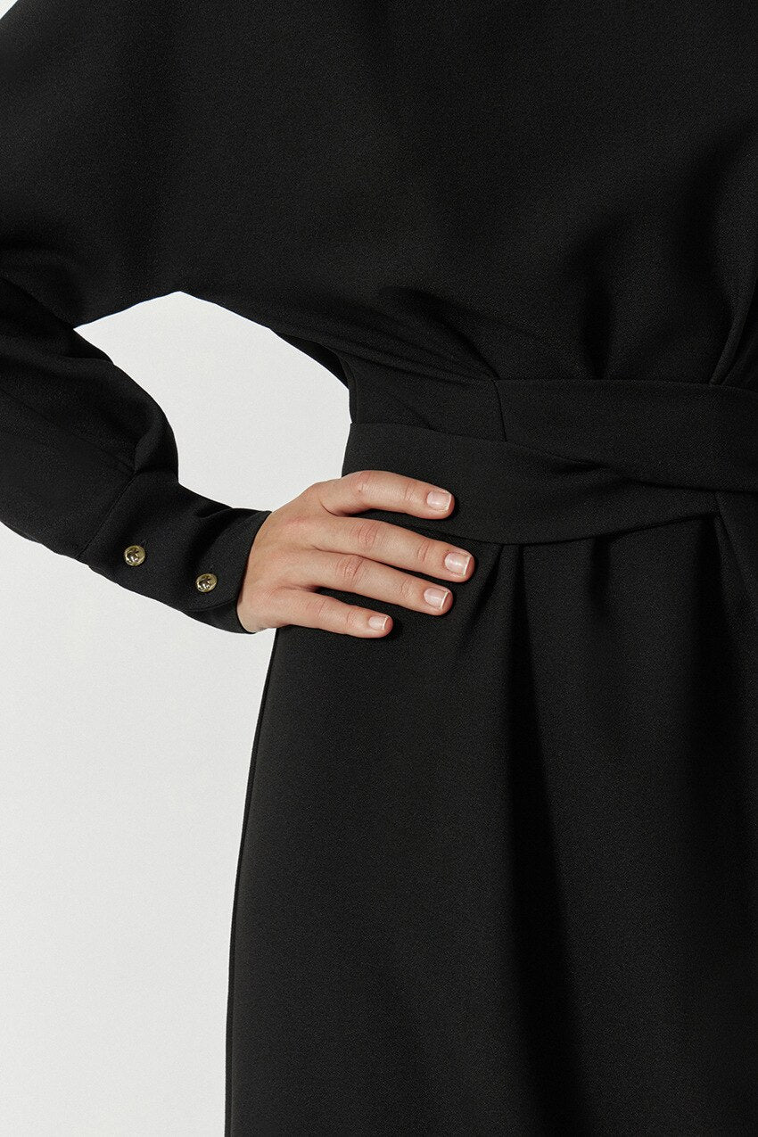 Clyde שמלת מידי עם שרוולים