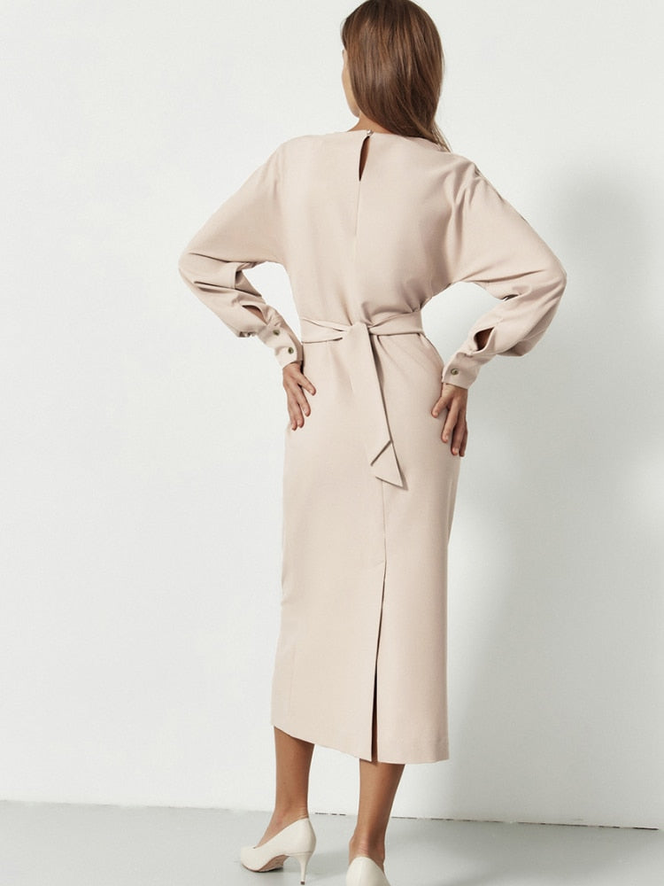 Clyde שמלת מידי עם שרוולים