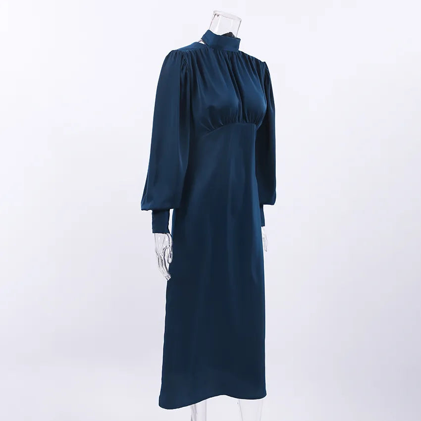 Brian שמלת מידי עם צווארון גבוה