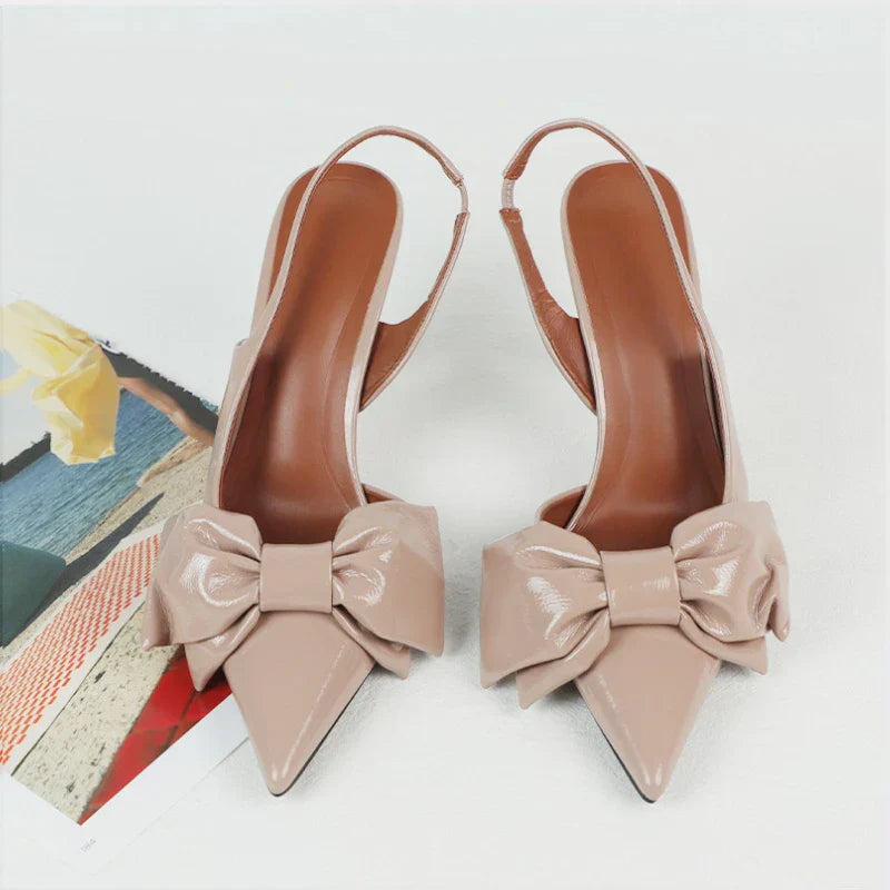 Ricardo נעלי עקב סלאינגבק עם פפיון קדמי