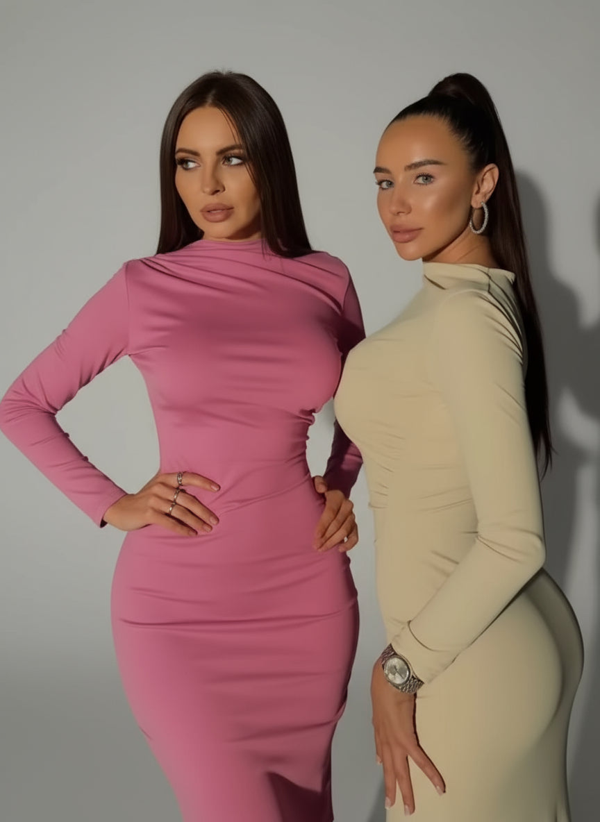 Jade - שמלת ערב עם כיווצים